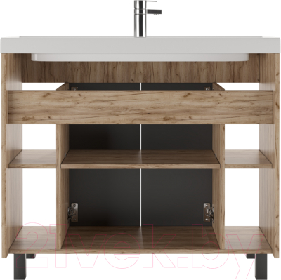 Тумба под умывальник Домино Фостер 100 Craft без ящика
