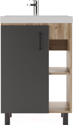 Тумба под умывальник Домино Фостер 60 Craft без ящика - фото