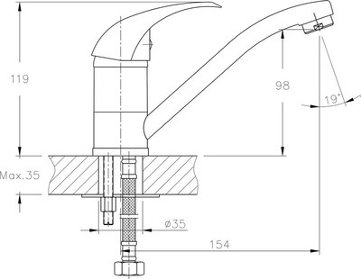 Смеситель Haiba HB4515