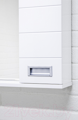 Шкаф с зеркалом для ванной Домино Cube 90