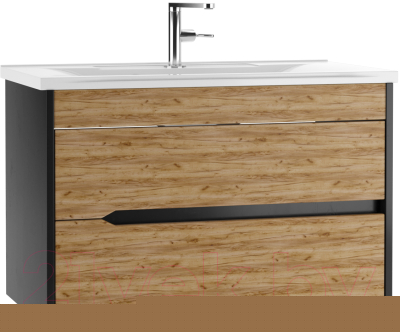 Тумба под умывальник Домино Elena 80 Karat подвесная В2 - фото