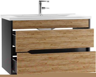 Тумба под умывальник Домино Elena 80 Karat подвесная В2