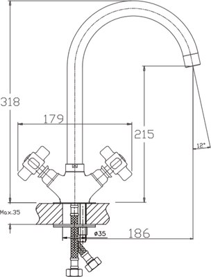 Смеситель Haiba HB4118