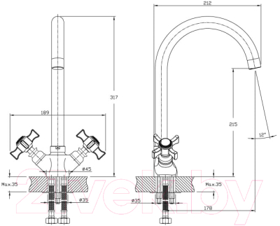 Смеситель Haiba HB4624