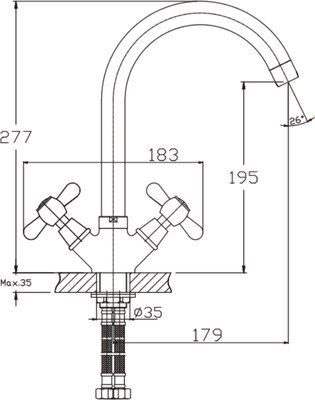 Смеситель Haiba HB4525