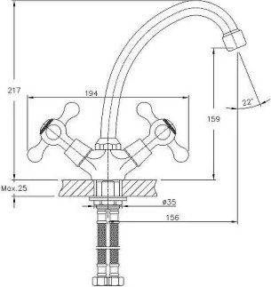 Смеситель Haiba HB4908