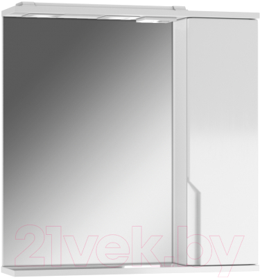 Шкаф с зеркалом для ванной Домино Optima 65 - фото