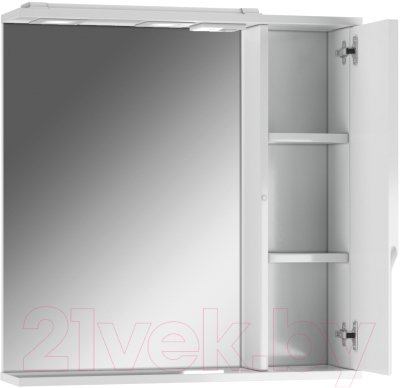 Шкаф с зеркалом для ванной Домино Optima 65