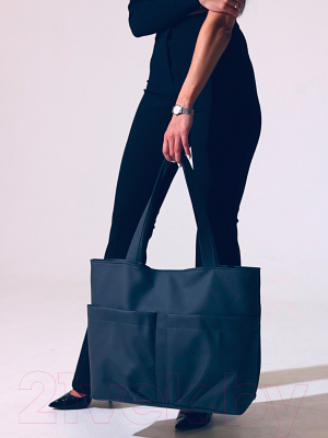 Сумка MT.Style ТОУТ с двумя карманами (графит)