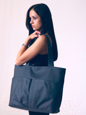 Сумка MT.Style ТОУТ с двумя карманами (графит)