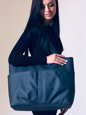 Сумка MT.Style ТОУТ с двумя карманами (графит)