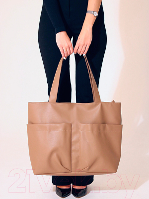 Сумка MT.Style ТОУТ с двумя карманами (ирис)