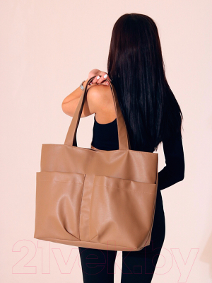 Сумка MT.Style ТОУТ с двумя карманами (ирис)