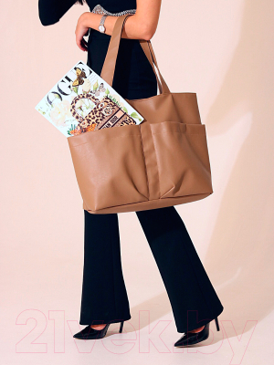 Сумка MT.Style ТОУТ с двумя карманами (ирис)