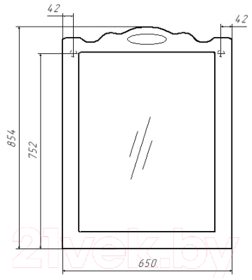 Зеркало Домино Rich 65