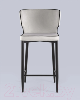 Стул барный Stool Group Матео / MC110C HLR-13/HLR-66 (велюр светло-серый)