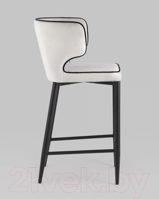 Стул барный Stool Group Матео / MC110C HLR-13/HLR-66 (велюр светло-серый)