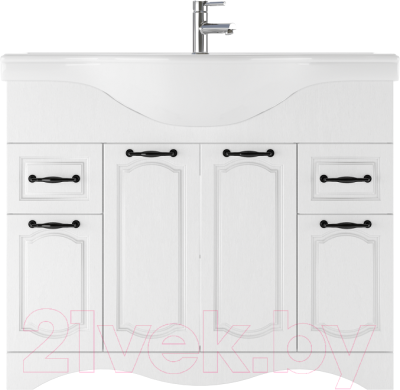 Тумба под умывальник Домино Классика 105 Rich с 2 верхними ящиками
