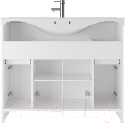 Тумба под умывальник Домино Классика 105 Rich с 2 верхними ящиками