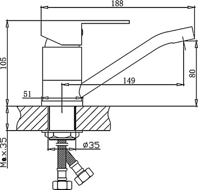Смеситель Haiba HB45802
