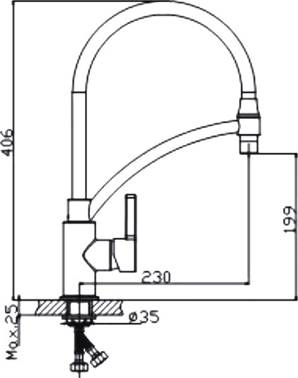 Смеситель Haiba HB73643-7