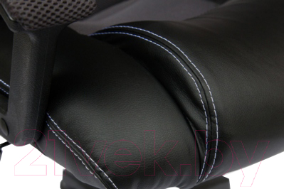 Кресло геймерское Tetchair Driver экокожа/ткань (черный/серый)