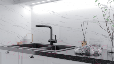 Смеситель Paulmark Dosse Do214418-401 (антрацит)