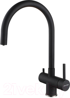 Смеситель Paulmark Heller He213218-418 (черный металлик) - фото