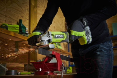 Угловая шлифовальная машина Ryobi RAG18115-0 / 5133005402 (без батареи)