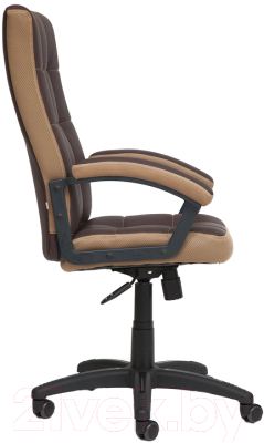 Кресло офисное Tetchair Trendy экокожа/ткань (коричневый/бронзовый)