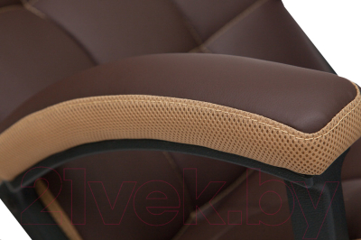 Кресло офисное Tetchair Trendy экокожа/ткань (коричневый/бронзовый)