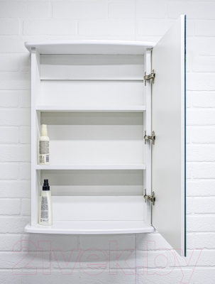 Шкаф с зеркалом для ванной Айсберг Милана 55