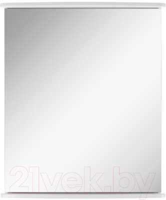 Шкаф с зеркалом для ванной Айсберг Милана 60 - фото