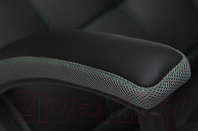 Кресло офисное Tetchair Trendy экокожа/ткань (черный/серый)