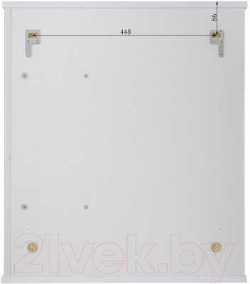 Шкаф с зеркалом для ванной Айсберг Кристалл 60