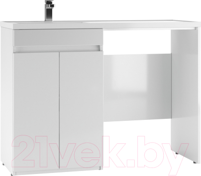 Тумба под умывальник Айсберг Magenta 120 Норма без ящика - фото