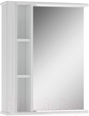 Шкаф с зеркалом для ванной Айсберг Радуга 55 (белый)