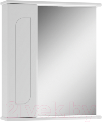 Шкаф с зеркалом для ванной Айсберг Радуга 60 (белый)