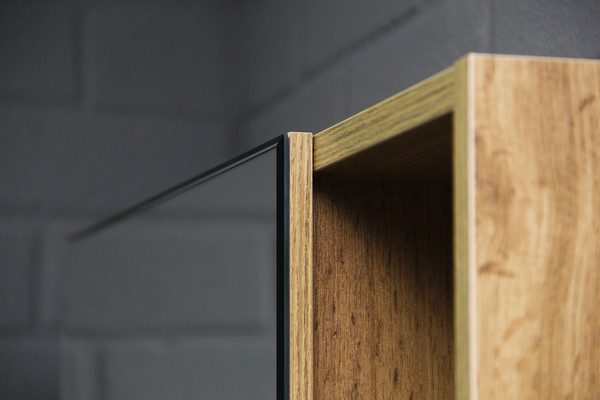 Шкаф с зеркалом для ванной Домино Craft 50