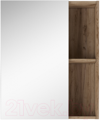 Шкаф с зеркалом для ванной Домино Craft 60 - фото