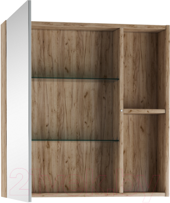 Шкаф с зеркалом для ванной Домино Craft 70