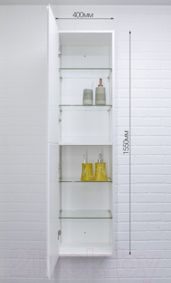 Шкаф-пенал для ванной Домино 40 Graffo без ящика