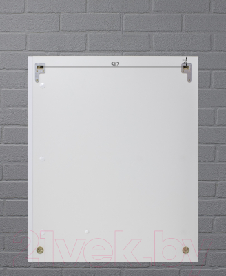 Шкаф с зеркалом для ванной Домино Uno 60 (дуб серый)