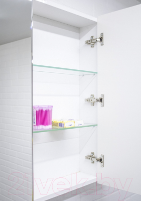 Шкаф с зеркалом для ванной Домино Оскар 70 Идеал