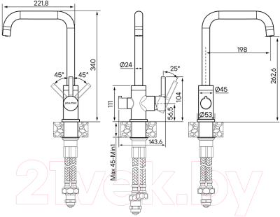 Смеситель Paulmark Logas Lo213021-401TB