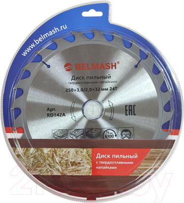 Пильный диск БЕЛМАШ 250x3.0/2.0x32/30 24T / RD142A