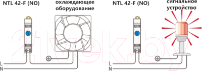 Термостат на DIN-рейку КС NTL 42-F 10А-230В-IP20 / 42NOF01 - фото