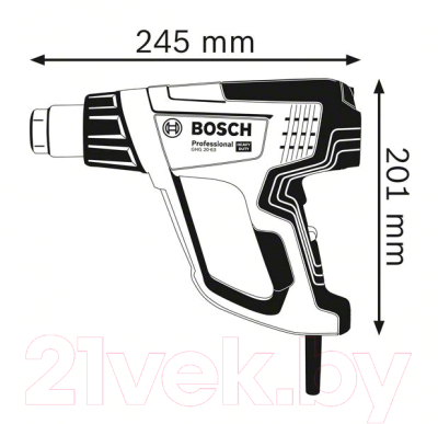 Профессиональный строительный фен Bosch GHG 20-63 Professional