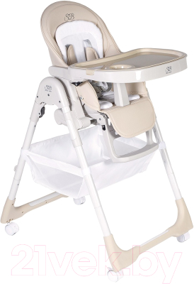 Стульчик для кормления Sweet Baby City (натуральный/белый) - фото