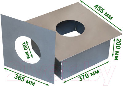 Потолочно-проходной узел дымохода КомфортПром D180 (10221205)